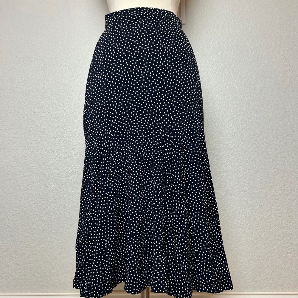 Polka Dot Black and White Women's Skirt